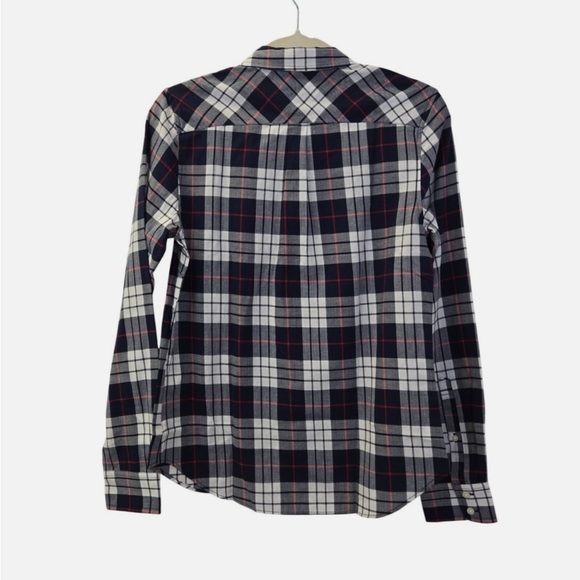 UNTUCKit Citra Plaid Long Sleeve Button Down Shirt Size 4 preppy business office - Picture 5 of 7